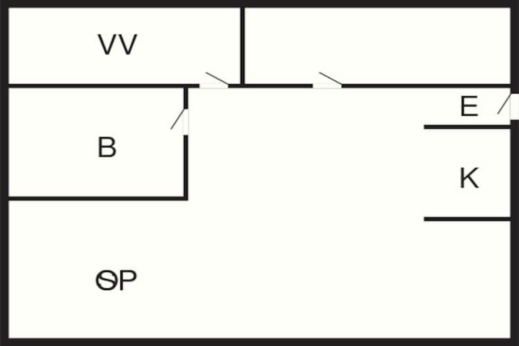 Maison de vacances pour 5 a Bogense-By Traum-Plan d'étage