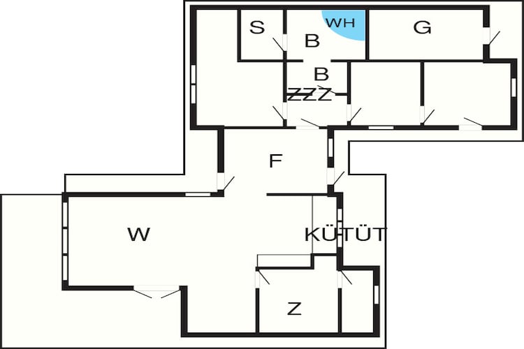8 persoons vakantie huis in Løkken-By Traum - Plattegrond