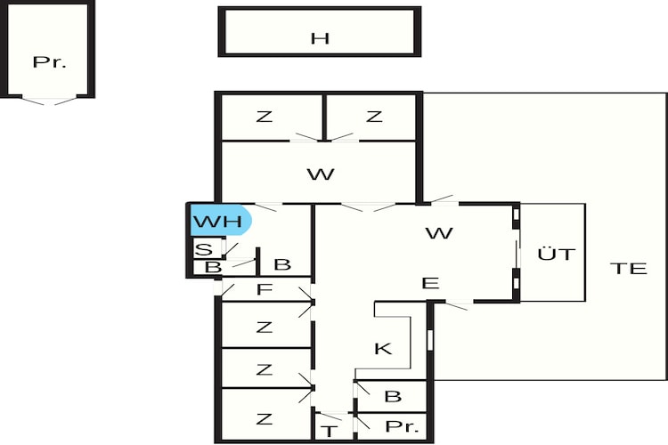 Rustig toevluchtsoord bij strand -- By Traum Ferienwohnungen-Plattegrond
