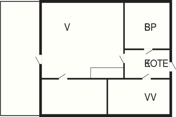 4-6 pers.Hus-Plattegrond
