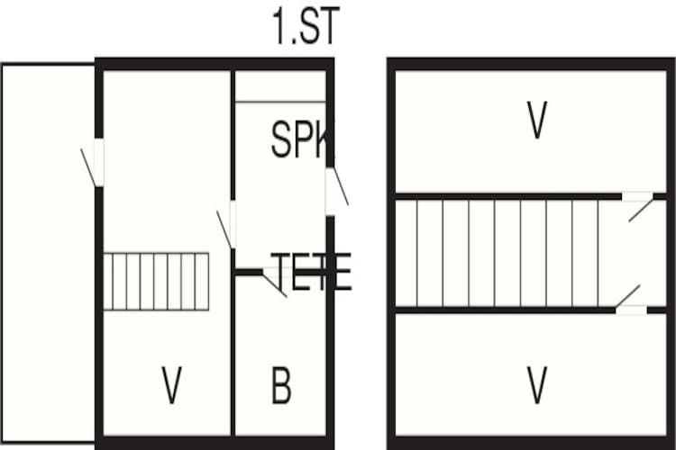 4-6 pers.Hus,m/havudsigt-Plattegrond