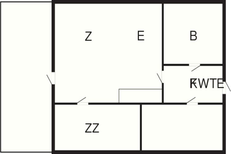 4-6 pers.Hus-Plattegrond