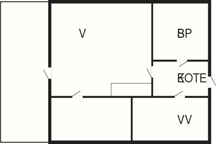 4-6 pers.Hus-Plattegrond