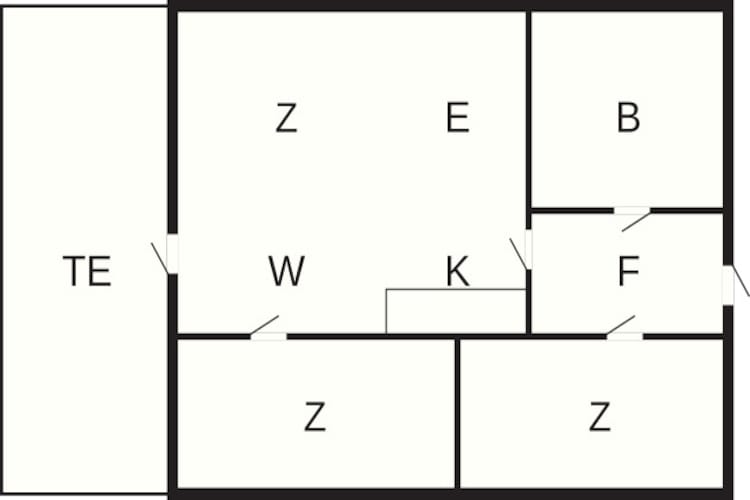 4-6 pers.Hus-Plattegrond