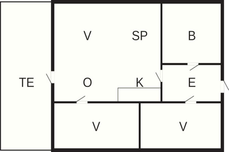 4-6 pers.Hus-Plattegrond