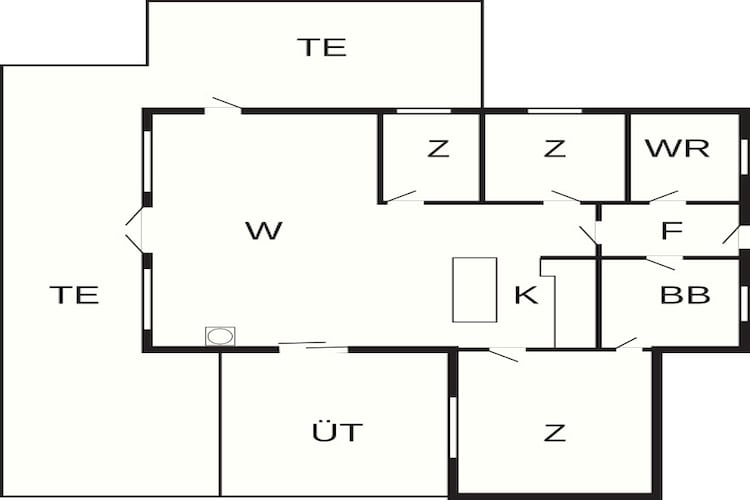 8 persoons vakantie huis in Karrebæksminde-Plattegrond