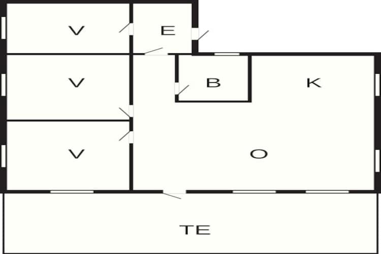 6 persoons vakantie huis in olden-Plattegrond