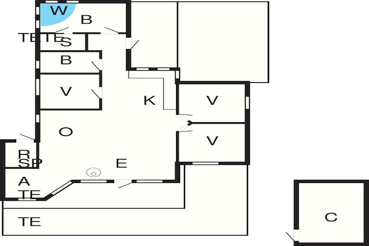 8 persoons vakantie huis in Tranekær-Plattegrond