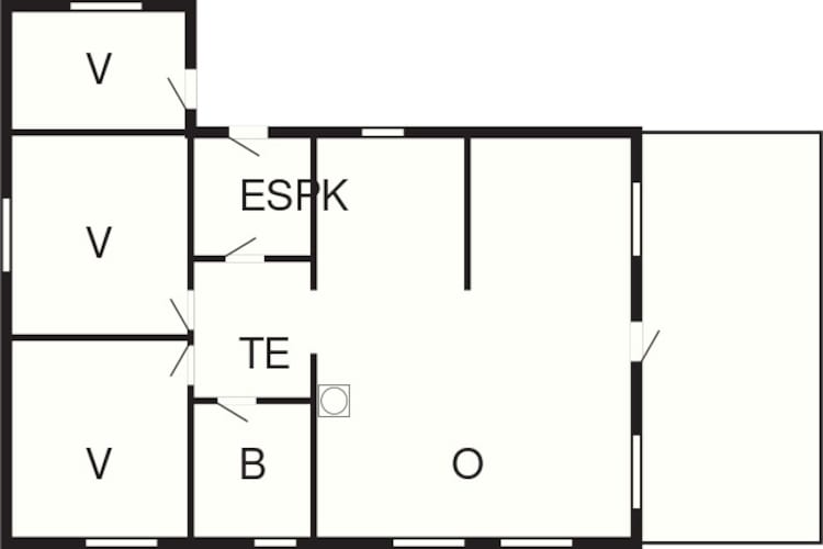 5 persoons vakantie huis in olden - Plattegrond