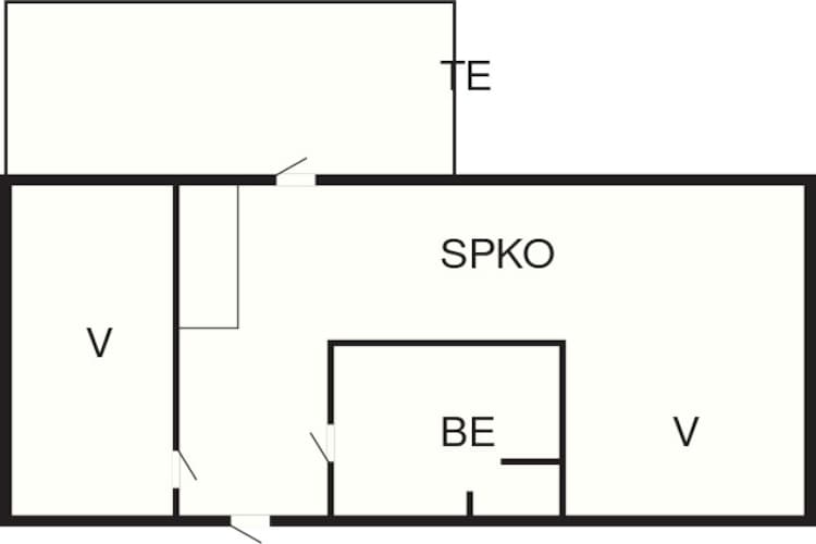 2-4 pers.Hus-Plattegrond