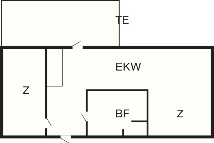 2-4 pers.Hus-Plattegrond