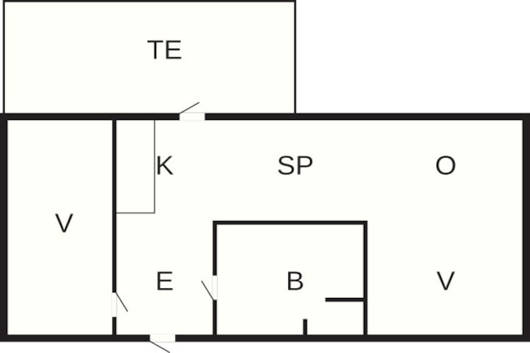 2-4 pers.Hus-Plattegrond