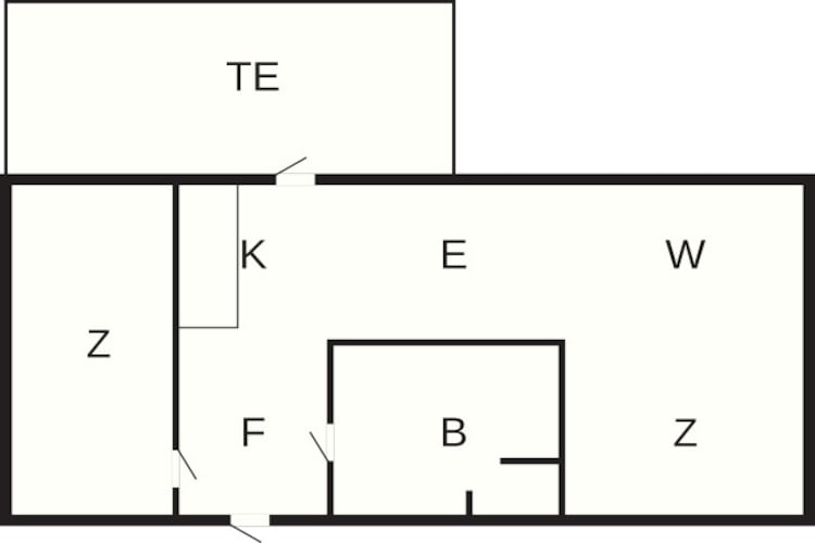 2-4 pers.Hus-Plattegrond