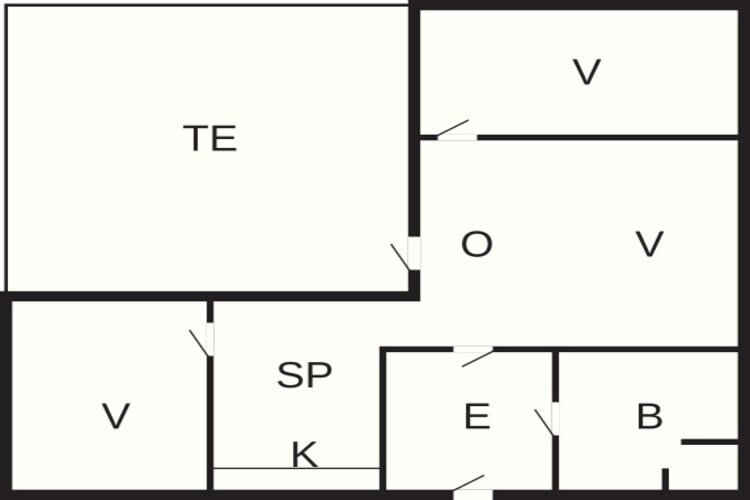 4-6 pers.Hus-Plattegrond