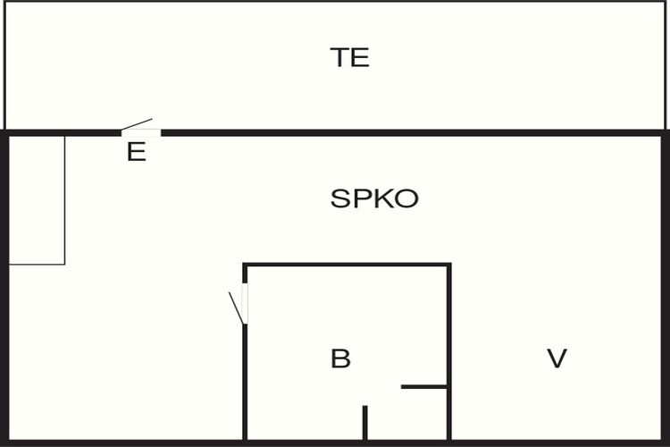 2 pers.Hus-Plattegrond
