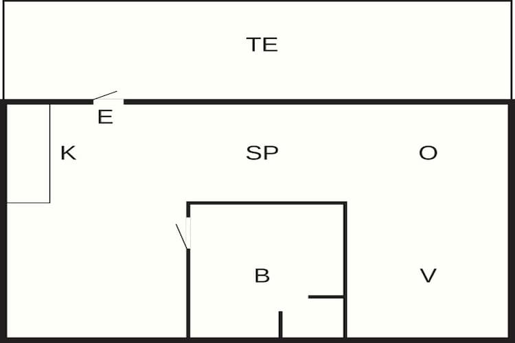 2 pers.Hus-Plattegrond