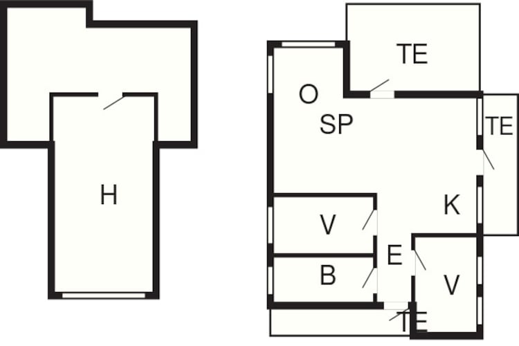 6 person holiday home in Tisleidalen-By Traum-Floor plan