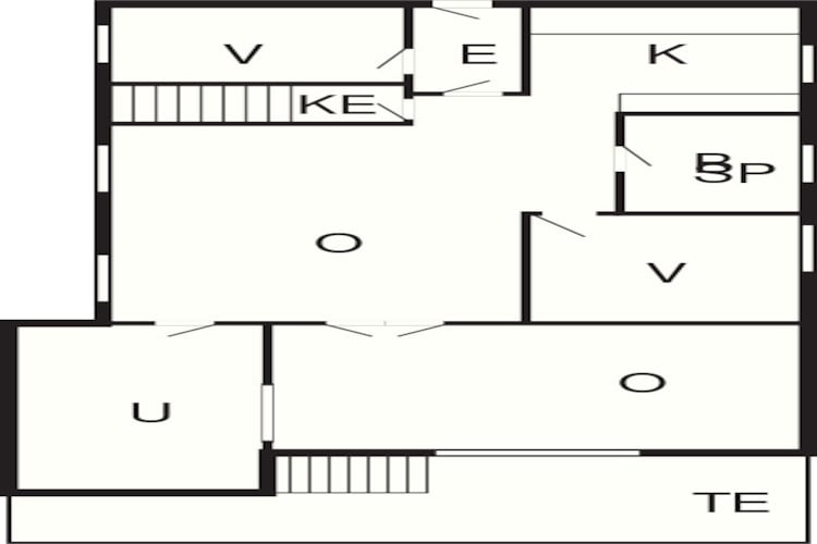 4 sterren vakantie huis in Strandby - Plattegrond