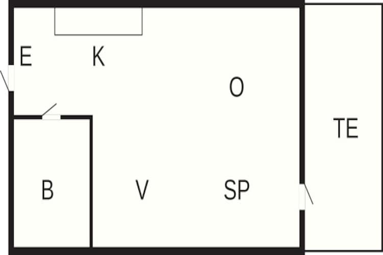 2 pers.Lejl.m/havudsigt-Plattegrond