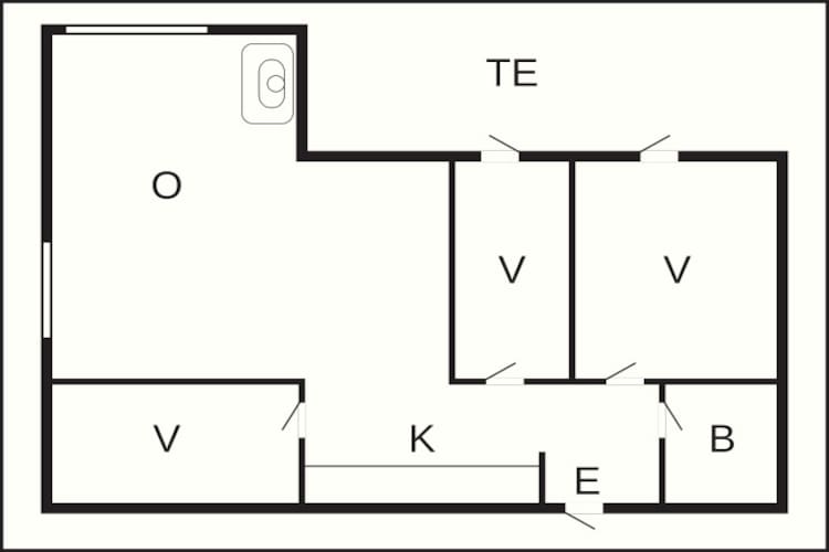 6 persoons vakantie huis in Blokhus-By Traum-Plattegrond