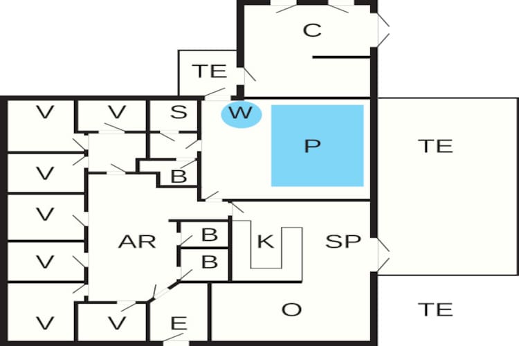 18 Personen Ferienhaus in Løkken-Grundriss