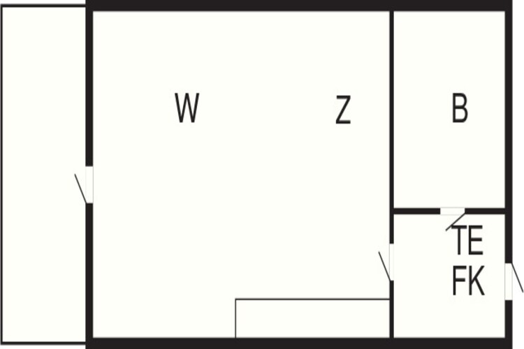 2 pers.Lejl.-Plattegrond