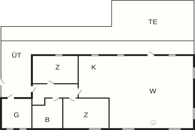 Maison de vacances pour 4 a Nykøbing Sj-By Traum-Plan
