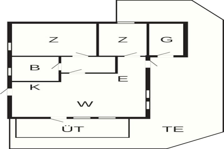 4 persoons vakantie huis in Aakirkeby-By Traum-Plattegrond