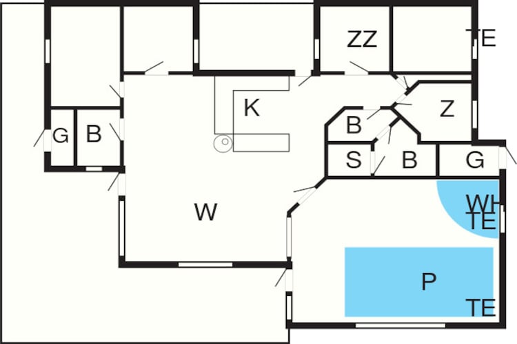 Luxe retraite in Lonstrup -- By Traum Ferienwohnungen-Plattegrond