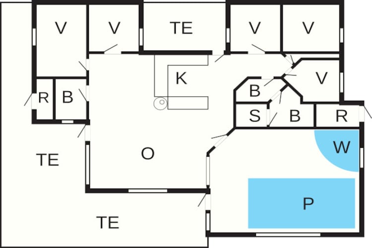 Luxe retraite in Lonstrup -- By Traum Ferienwohnungen-Plattegrond