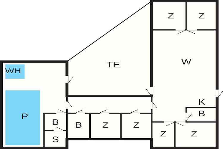 14 persoons vakantie huis in Væggerløse-By Traum-Plattegrond