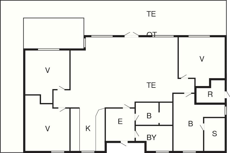 6 person holiday home in Aabenraa-By Traum - Floor plan