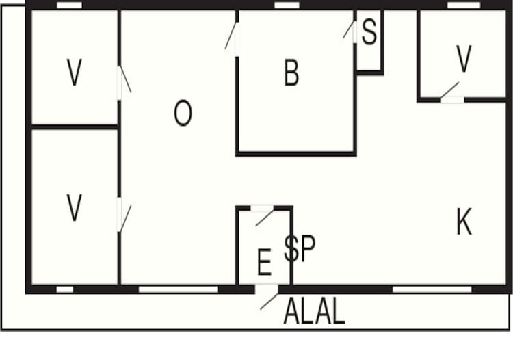 6 person holiday home in PRÄSSEBO-By Traum-Floor plan