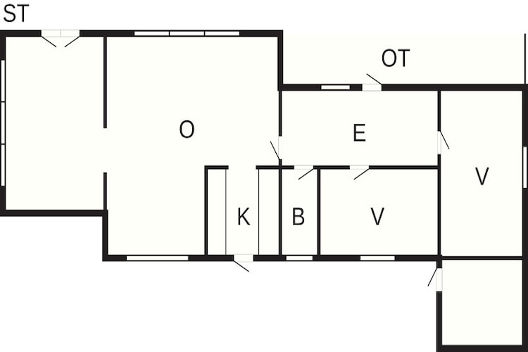 6 Personen Ferienhaus in Faxe Ladeplads - Grundriss