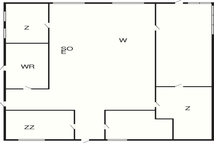 6 persoons vakantie huis in Væggerløse-By Traum - Plattegrond