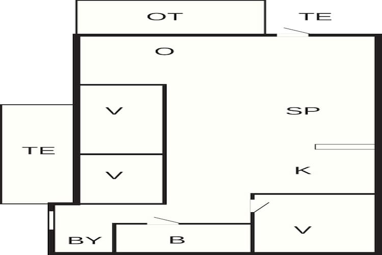 6 Personen Ferienhaus in Saltum-By Traum-Grundriss