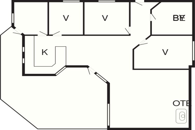6 persoons vakantie huis in Karrebæksminde-Plattegrond