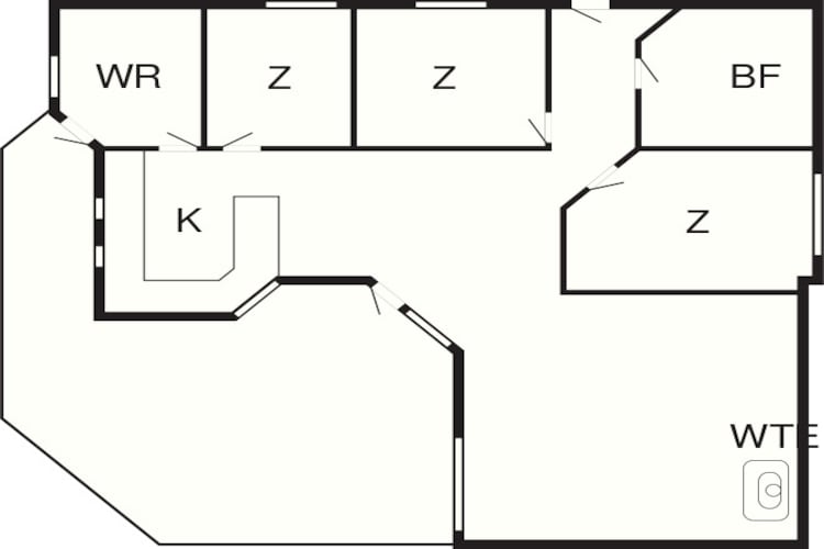 6 persoons vakantie huis in Karrebæksminde-Plattegrond