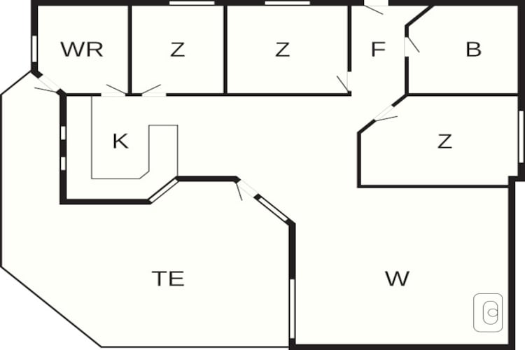 6 persoons vakantie huis in Karrebæksminde-Plattegrond