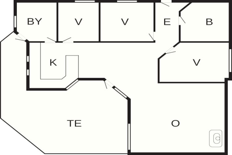 6 persoons vakantie huis in Karrebæksminde-Plattegrond