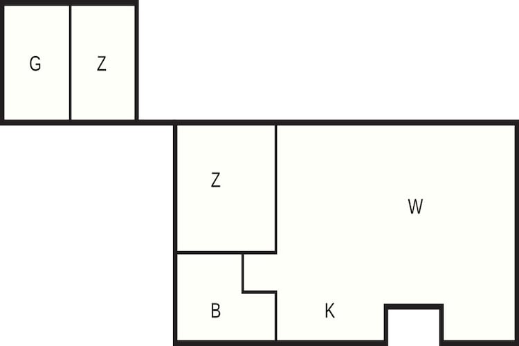 6 Personen Ferienhaus in Glesborg - Grundriss