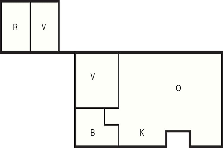 6 Personen Ferienhaus in Glesborg - Grundriss