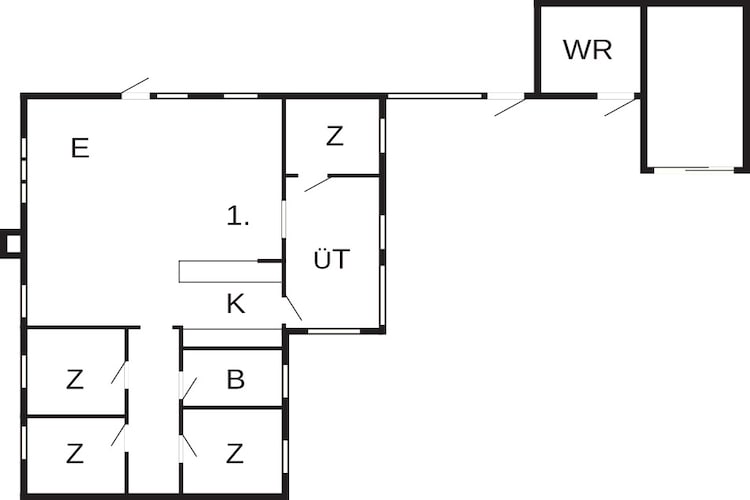 6 persoons vakantie huis in Blåvand-Plattegrond