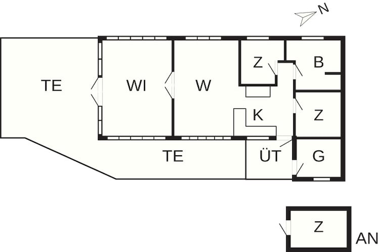 4 persoons vakantie huis in Højslev-By Traum - Plattegrond
