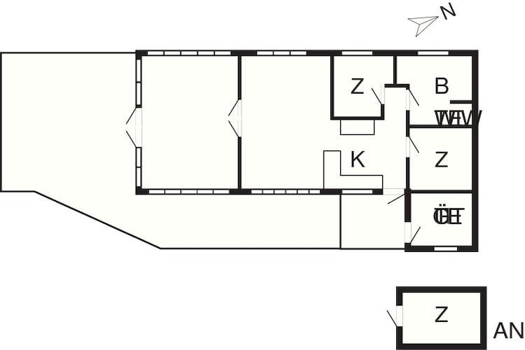 4 persoons vakantie huis in Højslev-By Traum - Plattegrond