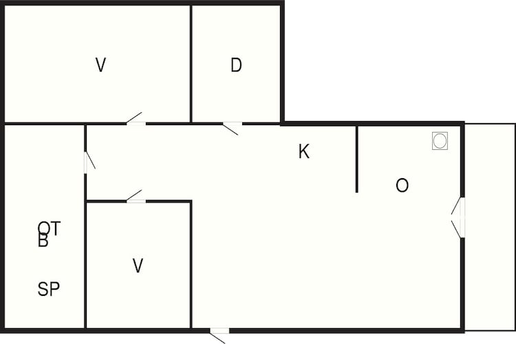 Gezellig toevluchtsoord in Rorvig -- By Traum Ferienwohnungen-Plattegrond