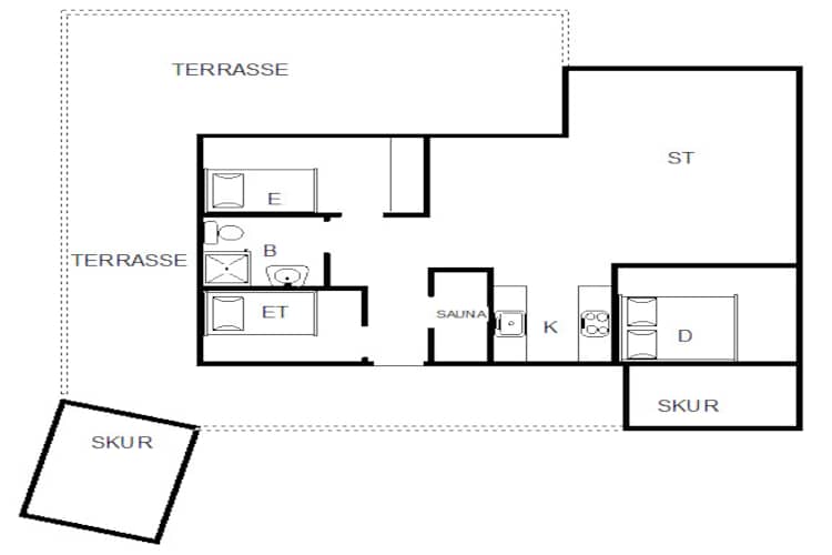 5 persoons vakantie huis in Fanø-By Traum-Plattegrond