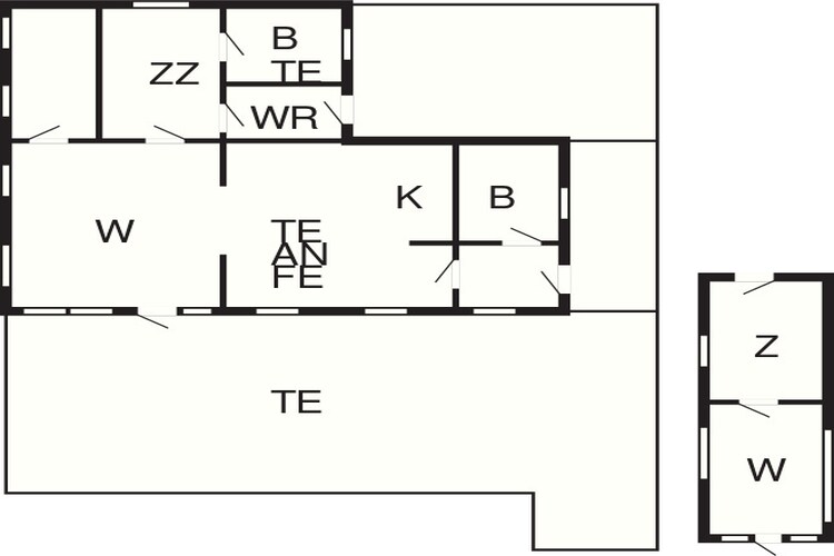 6 persoons vakantie huis in Slagelse-Plattegrond