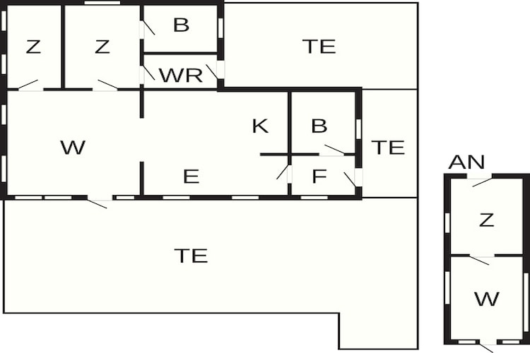 6 persoons vakantie huis in Slagelse-Plattegrond