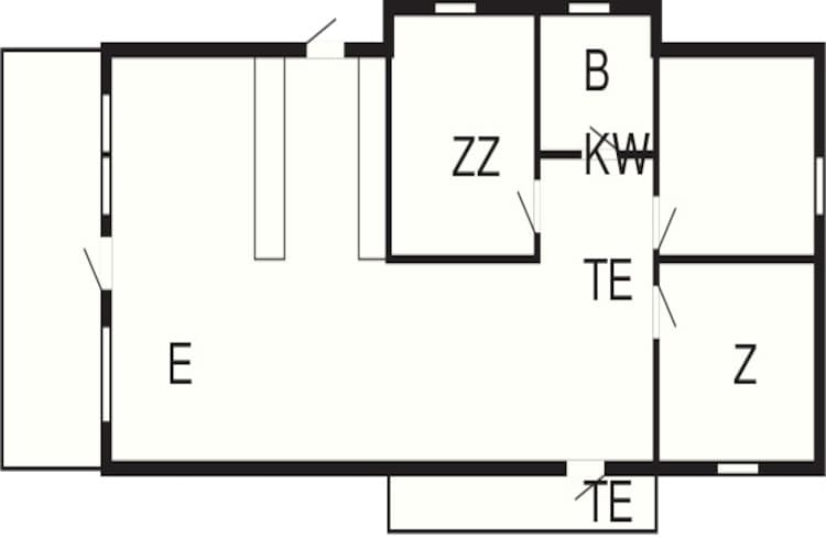 Maison de vacances pour 6 a Jægerspris-By Traum - Plan
